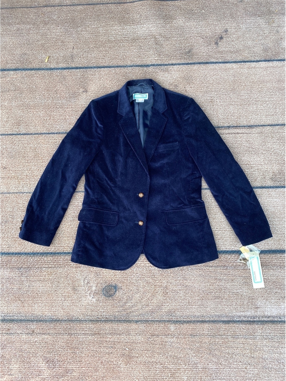 Dayton's navy corduroy blazer 14 vintage new with tags dark academia preppy